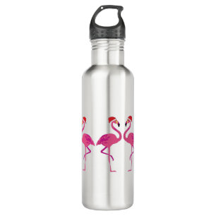 Three Christmas Flamingos 710 Ml Water Bottle