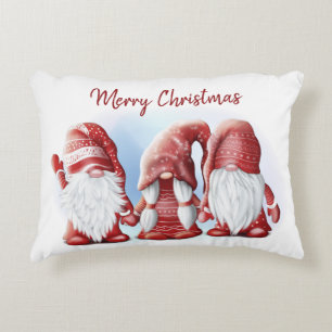 Three Christmas funny gnomes Coffee Mug Stone Magn Decorative Cushion