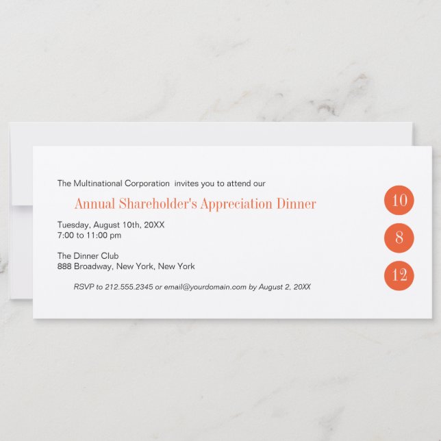 Three Circles Corporate Invitation (Front)