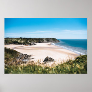 THREE CLIFFS BAY, GOWER, WALES POSTER