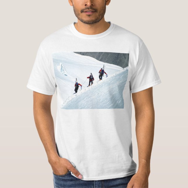 Three climbers, Mont Blanc T-Shirt (Front)