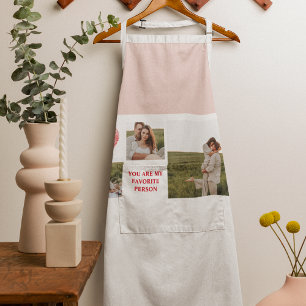 Three Collage Couple Photo   Valentines Gift Apron