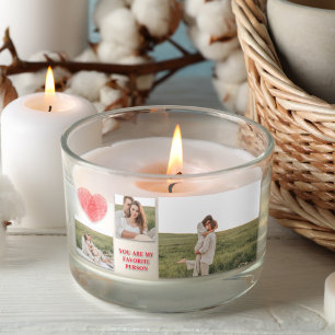 Three Collage Couple Photo   Valentines Gift Rectangular Sticker