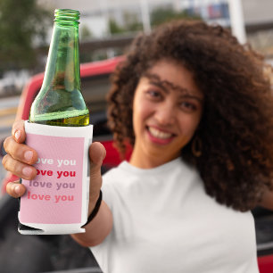 Three Collage Photo Colourful Love You Valentin Can Cooler