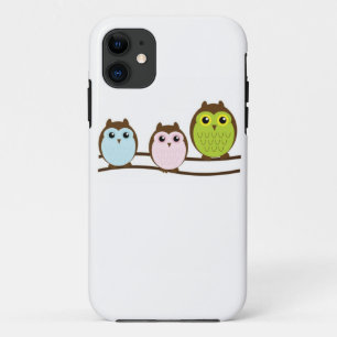 Three Colourful Owls iPhone 11 Case