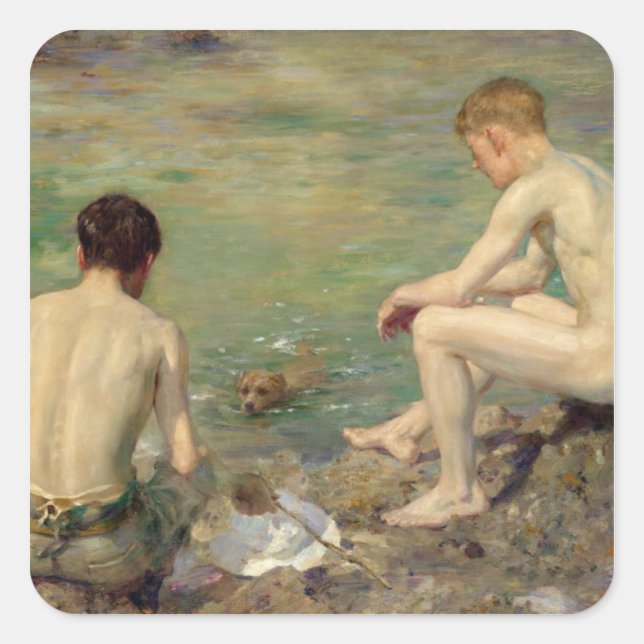 Three Companions Square Sticker (Front)