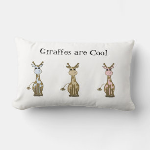 Three Cool Giraffes Lumbar Cushion