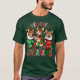 Three Corgi In Sock Christmas Santa Xmas  T-Shirt