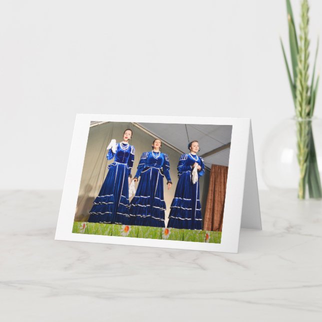 Three Cossack singers Holiday Card (Front)