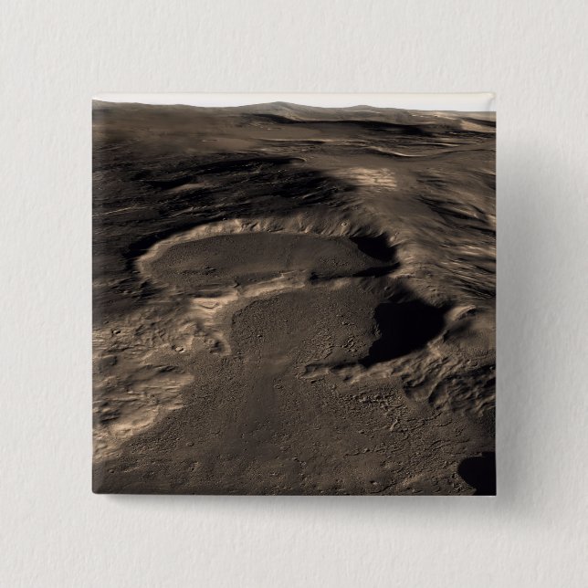 Three craters in the eastern Hellas region of M 15 Cm Square Badge (Front)