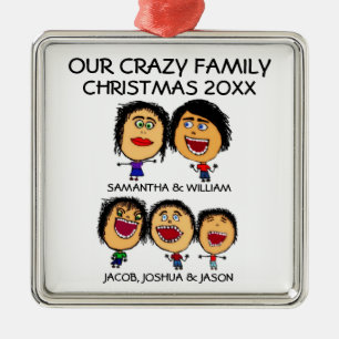 Three Crazy Sons Ornament