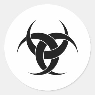 Three Crescents Classic Round Sticker