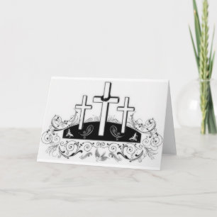 Three crosses holiday card