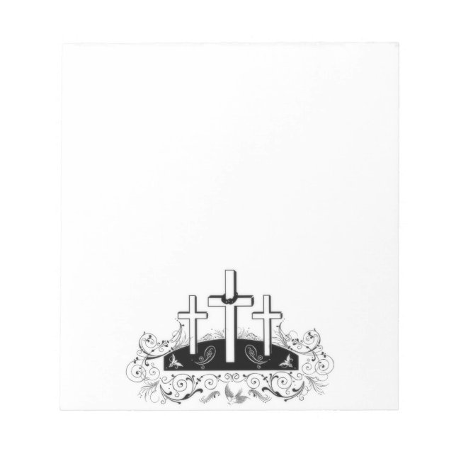 Three crosses notepad (Front)