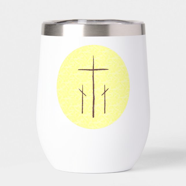 Three Crosses on Calvary Yellow Drinking (Creator Uploaded)