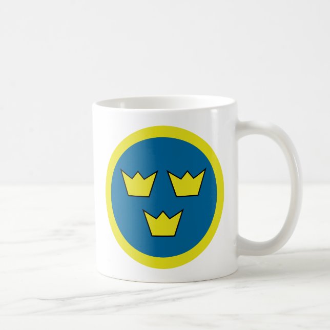 Three Crowns Swedish Insignia Coffee Mug (Right)