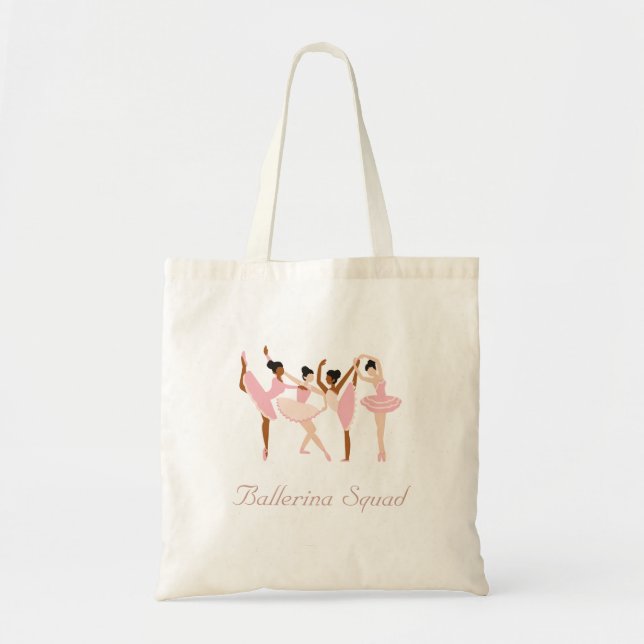Three Cute Ballerinas  Tote Bag (Front)