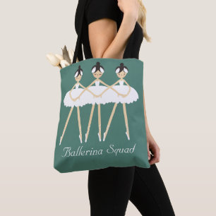 Three Cute Ballerinas , White Dresses  Tote Bag