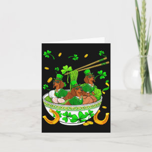Three Cute Dachshunds Sunglasses in Ramen St Card