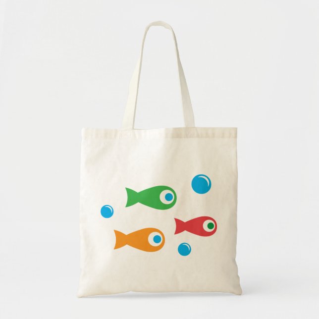 Three Cute Fish Tote Bag (Front)