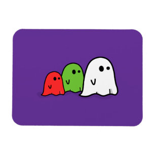 Three Cute Ghosts Halloween Premium Flexi Magnet