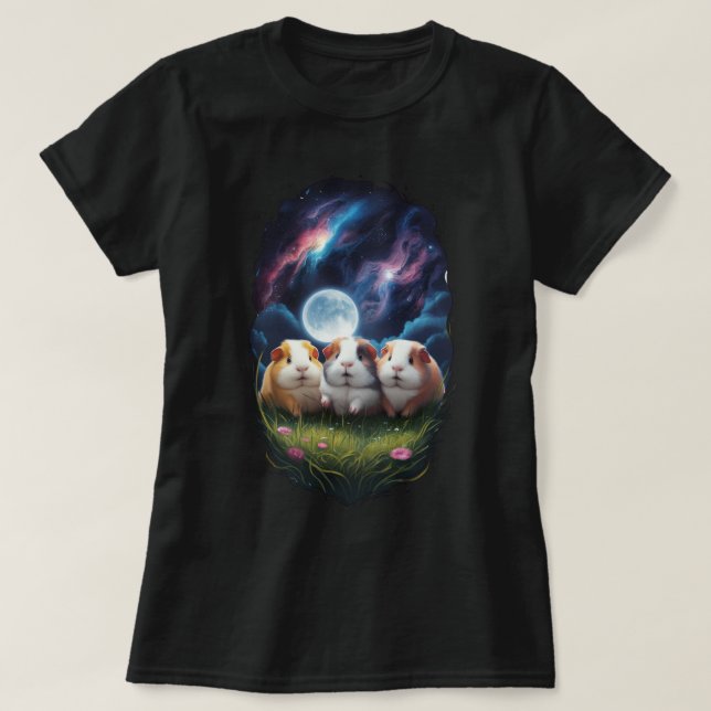 Three Cute Guinea Pigs Tee (Design Front)