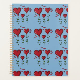 Three Cute Hearts Planner