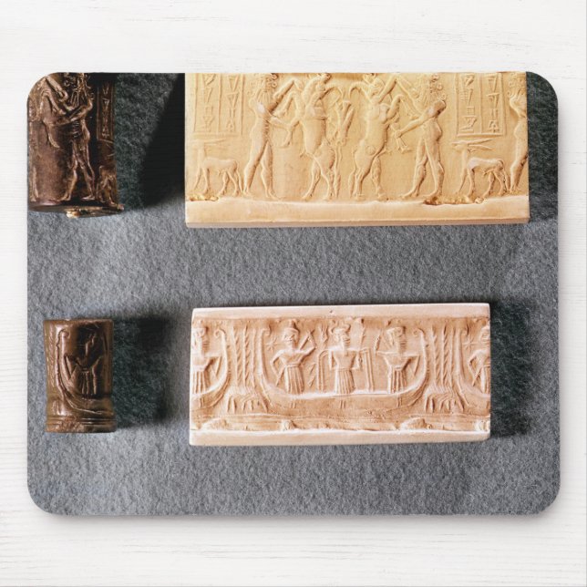 Three cylinder seals with impressions, mouse pad (Front)