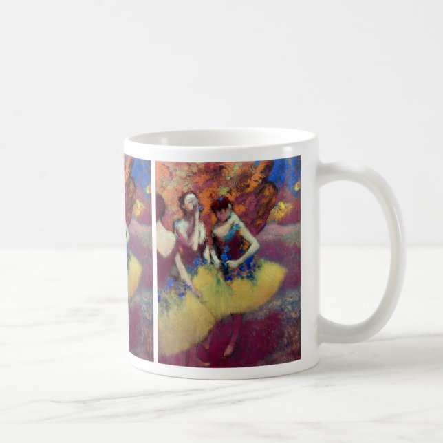 Three Dancers in Yellow Skirts by Degas Coffee Mug (Right)