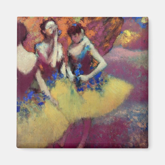Three Dancers in Yellow Skirts by Degas Magnet (Front)