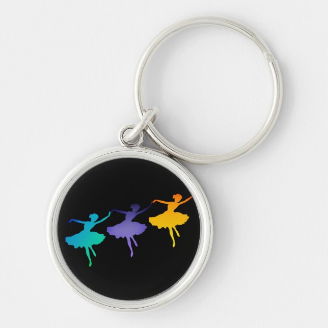 Three Dancers Key Ring (Front)