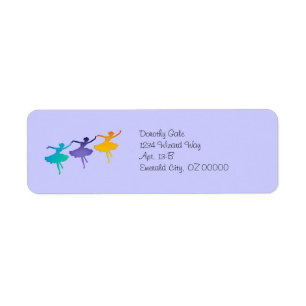 "Three Dancers" Return Address Label