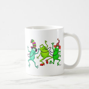Three Dancing Frogs Coffee Mug
