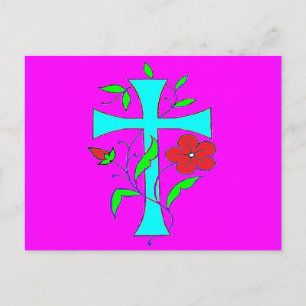 Three designs one card bright busy colours