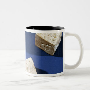 Three dice, from the acropolis at Osteria Two-Tone Coffee Mug