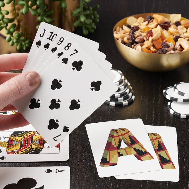 Three Dimensional Letter A Playing Cards (Creator Uploaded)