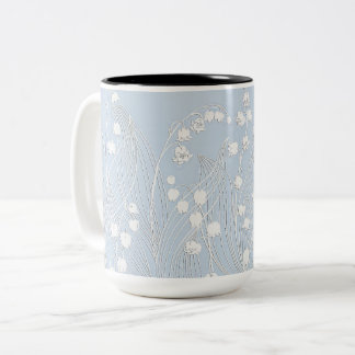 Three Dimensional Lily of the Valley Flowers Mug