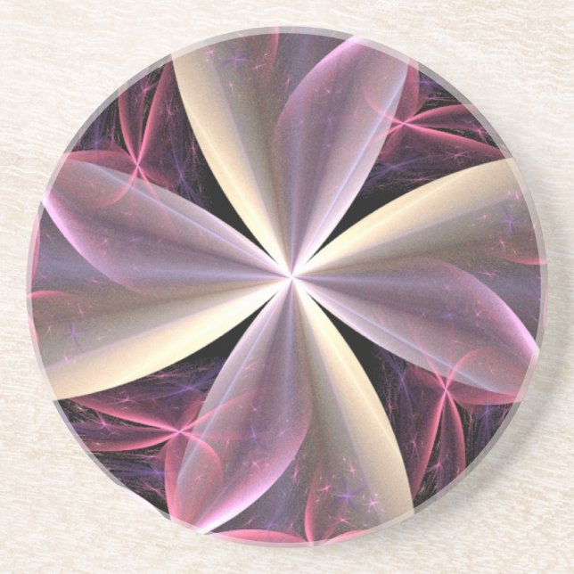 Three Dimensional Pink Coaster (Front)