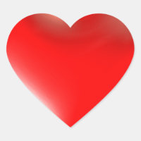 Three Dimensional Style Heart Symbol Red