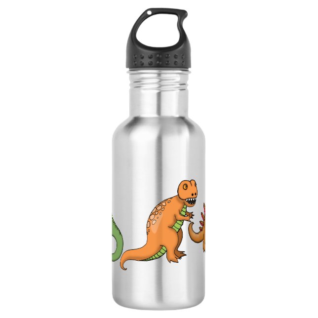Three Dinosaurs Kids Waterbottle 710 Ml Water Bottle (Front)