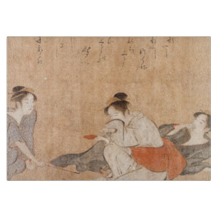 Three Drunken Women Japanese Art Torii Kiyonaga Cutting Board