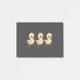 Three Ducklings Walking in a Row – Cute Post-it Notes