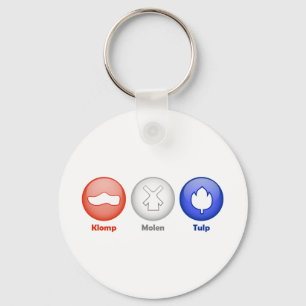 Three Dutch Icons Key Ring