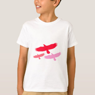 Three Eagles Flying (Red) T-Shirt