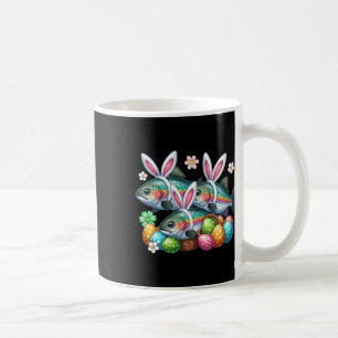 Three Easter Bunny Trout Fishes Hunting Eggs Byske Coffee Mug