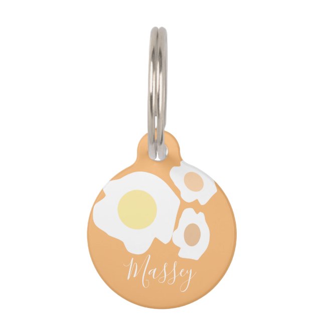 Three Eggs Pattern Name   Pet Tag (Front)