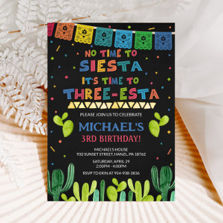 Three Esta Birthday Invitation