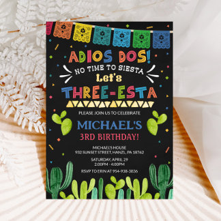 Three Esta Birthday Invitation