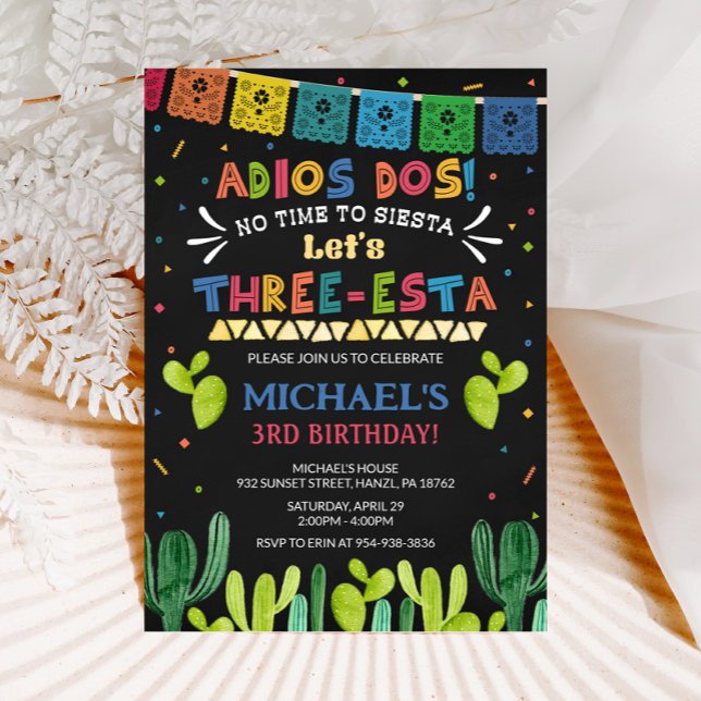 Three Esta Birthday Invitation (Creator Uploaded)