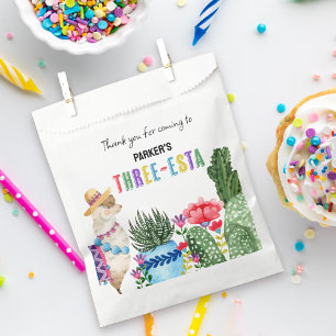 Three-esta Colourful Fiesta 3rd Birthday Party Favour Bag